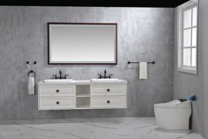 Bathroom led mirror is multi-functional and each function is controlled by a smart touch button.