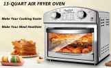 12.5 Quart 7-in-1 Convection Toaster Oven, 1500W, Stainless Steel, with 5 Pre-Set Menus â€“ Roast, Bake, Grill, Broil, Toast, Dehydrate & Defrost