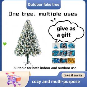 One Type Of 2.1m Artificial Christmas Decorative Tree With Multiple Accessory Packs. Optional Colors. Pink, Red, Gold, Blue. On Off-season Promot (Color: Blue)